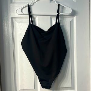 Black tank bodysuit